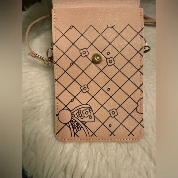 Cute Pink Crossbody Bag with Cat Design - Picture 4 of 9